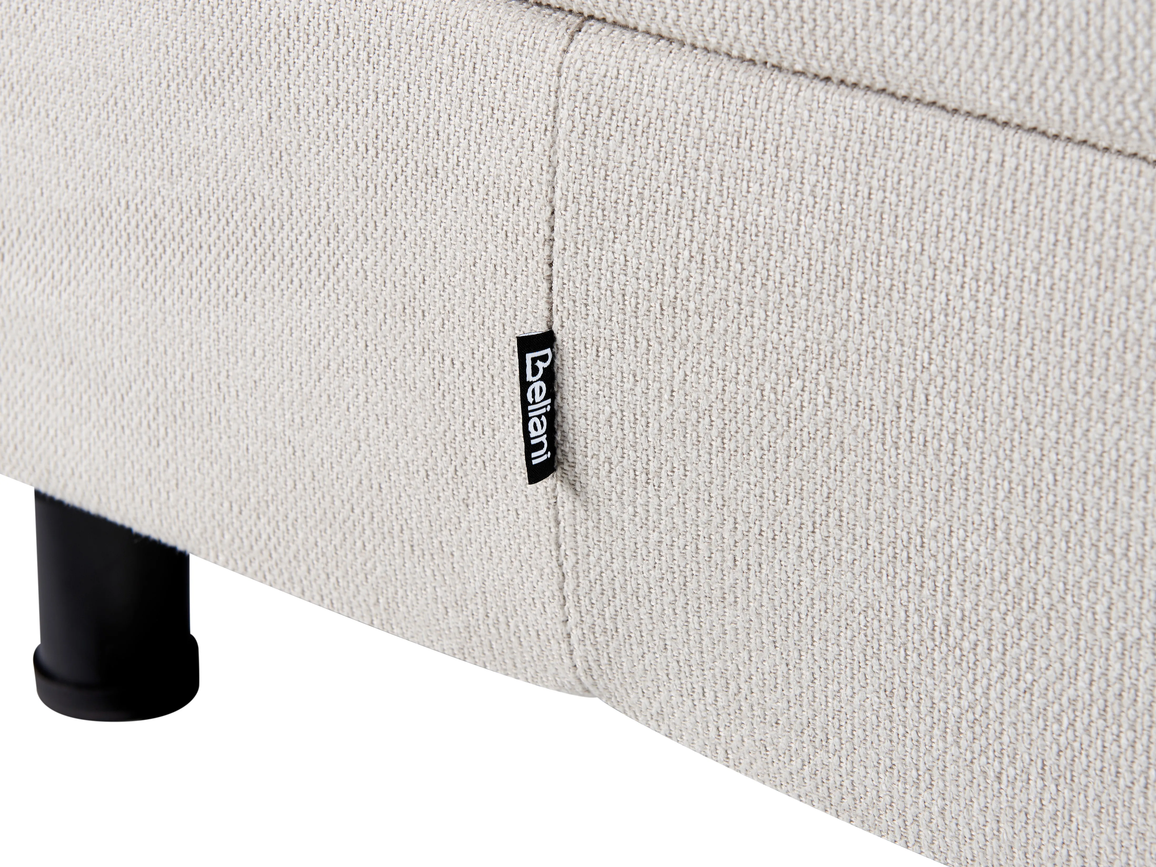 Verstelbaar bed zonder hoofdbord Stof CASTELLAN 90 x 200 cm Lichtbeige