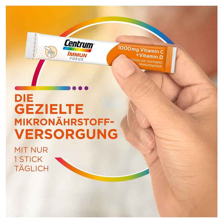 Centrum Immun Fokus 1000 mg Vitamin C + D Sticks, 24 St