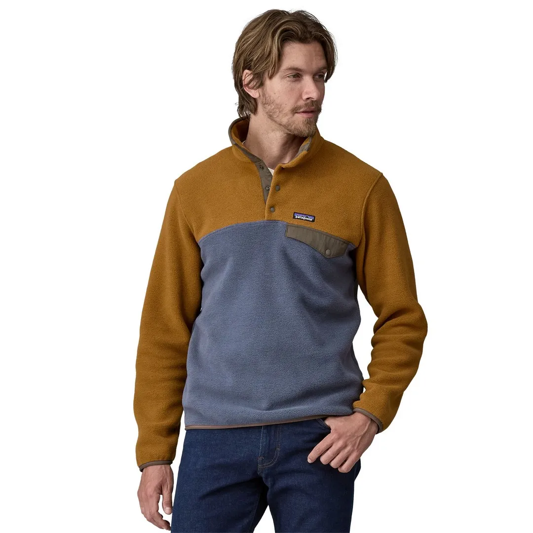 Patagonia Men's Lightweight Synchilla Snap-T Fleece Pullover Shelter Brown