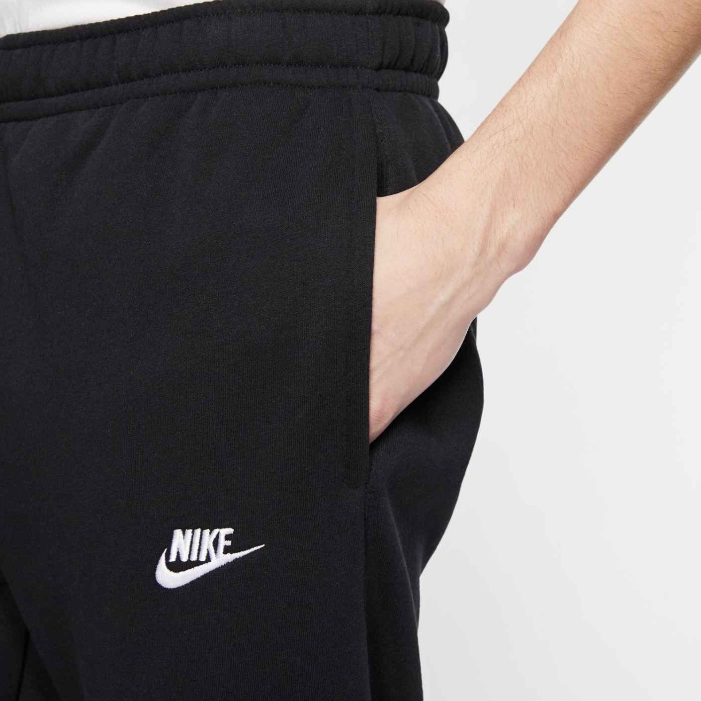 Nike Sportswear Club Fleece Joggingbroek Zwart Wit