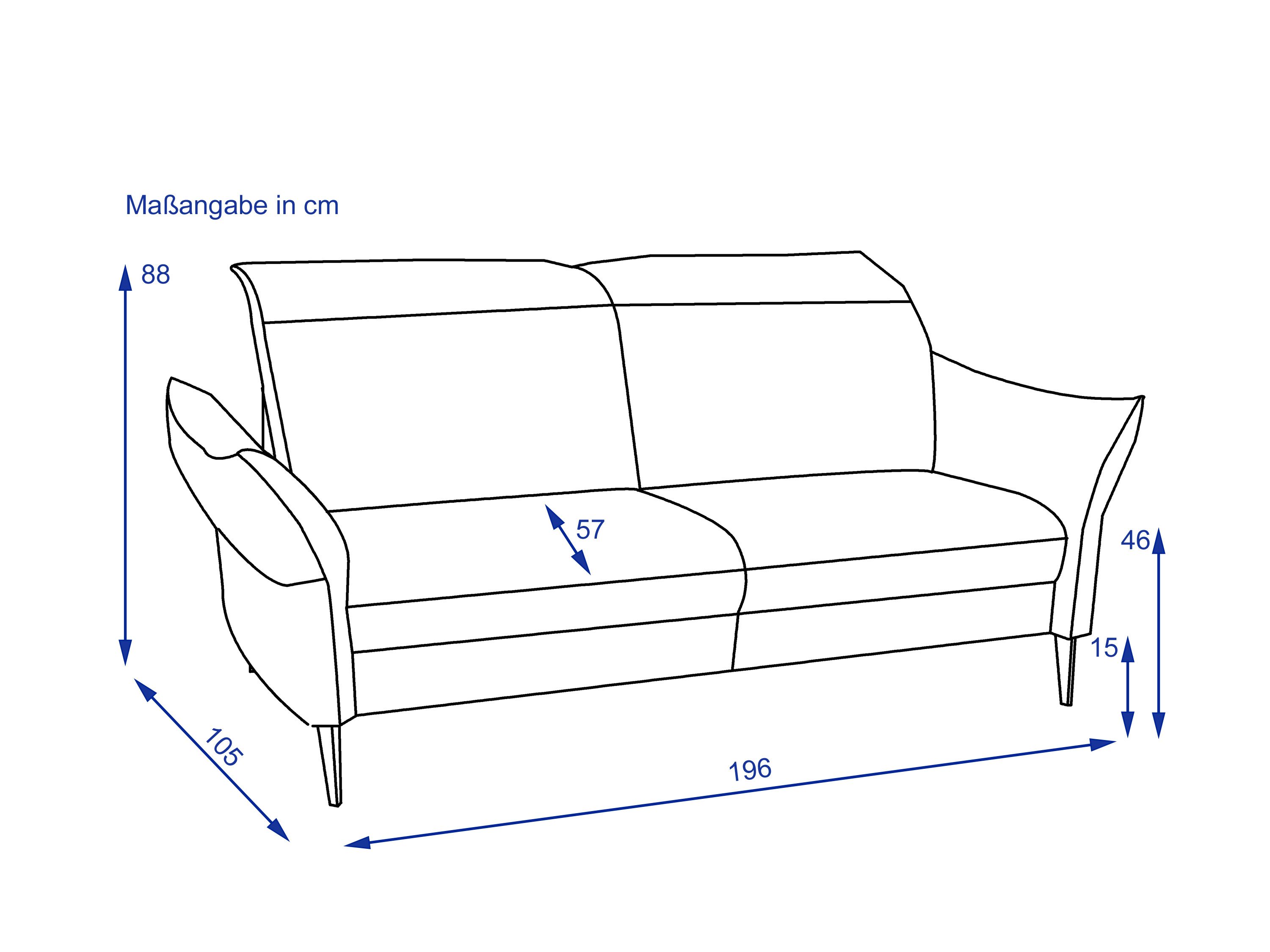 Sofa 2,5 Sitzer MONDO MIRUM