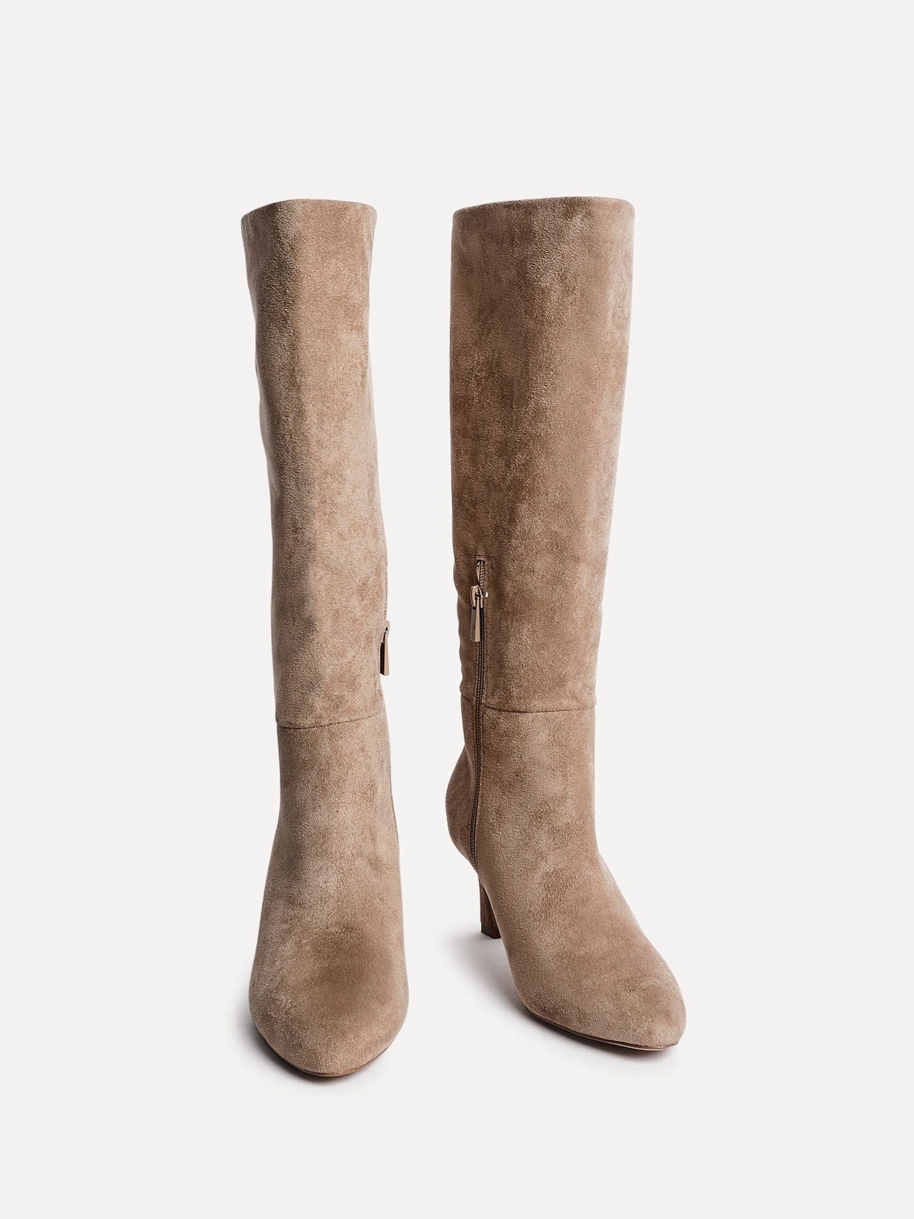 Licht beige - Linzi Rush Pointed Toe High Leg Stiletto Boots