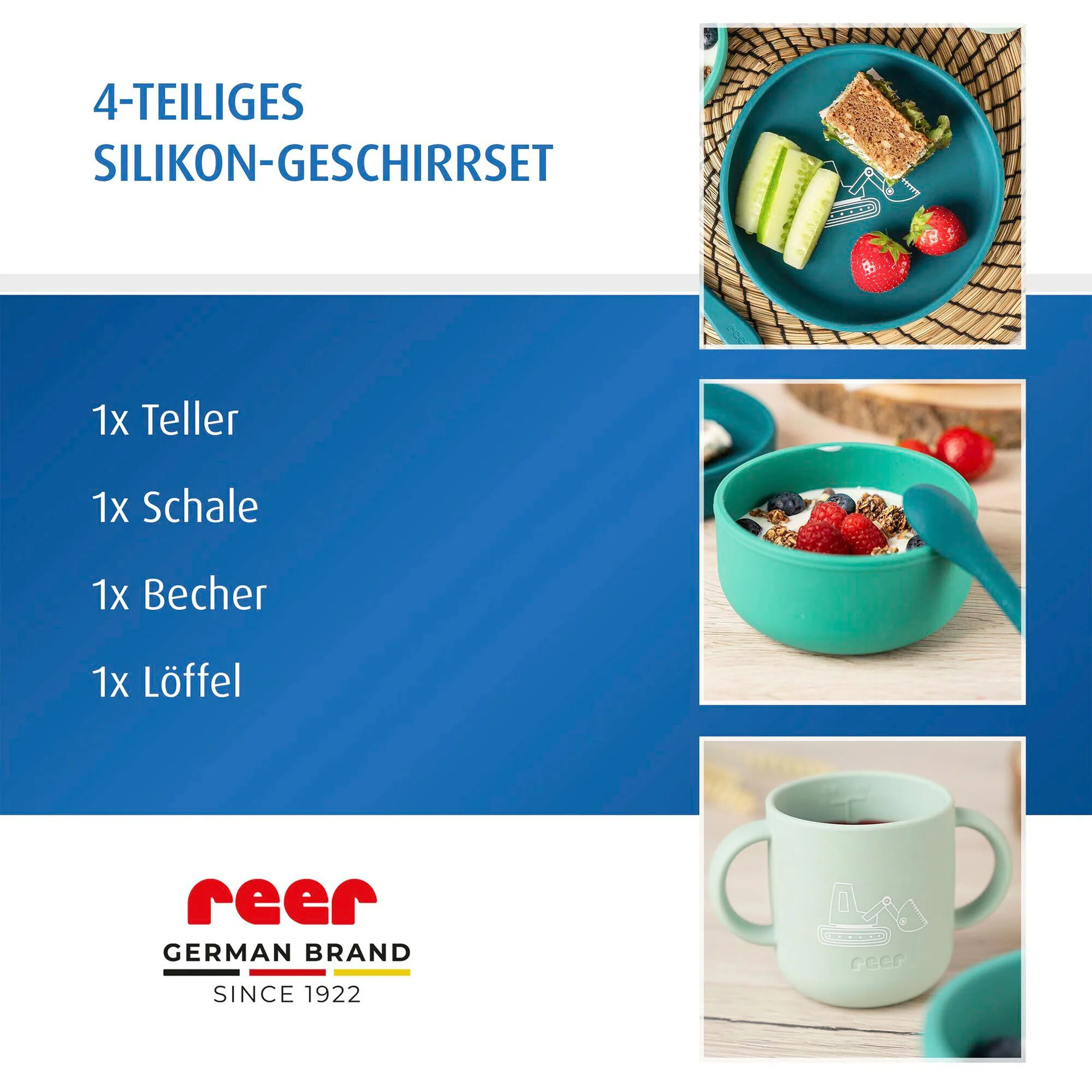 reer 4-tlg. Geschirrset grün