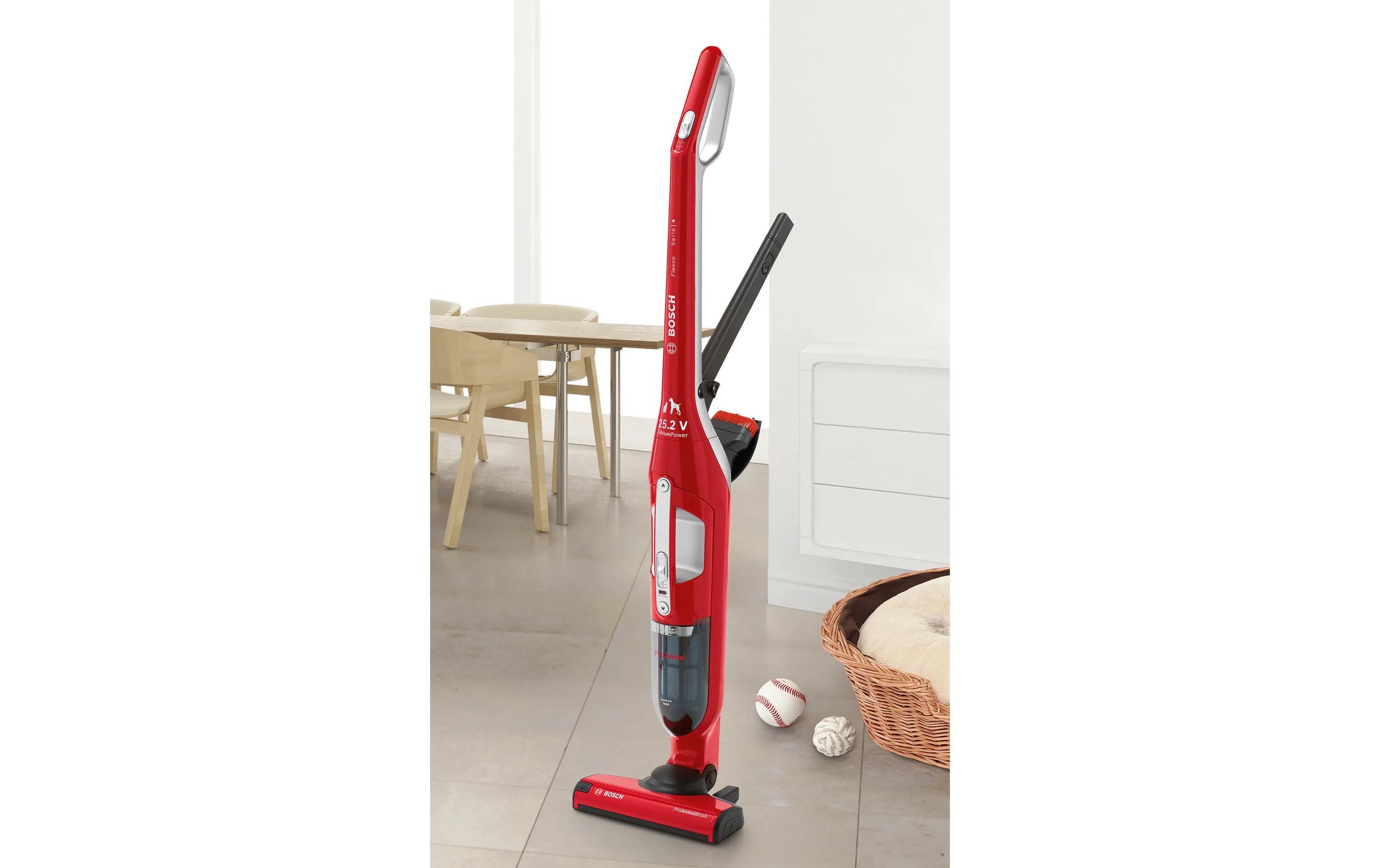 Akku-Hand- und Stielsauger Flexxo BBH3ZOO25 Rot<br>Akkustaubsauger