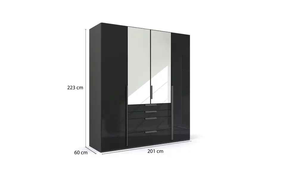 Drehtürenschrank 201 cm 4 Stück