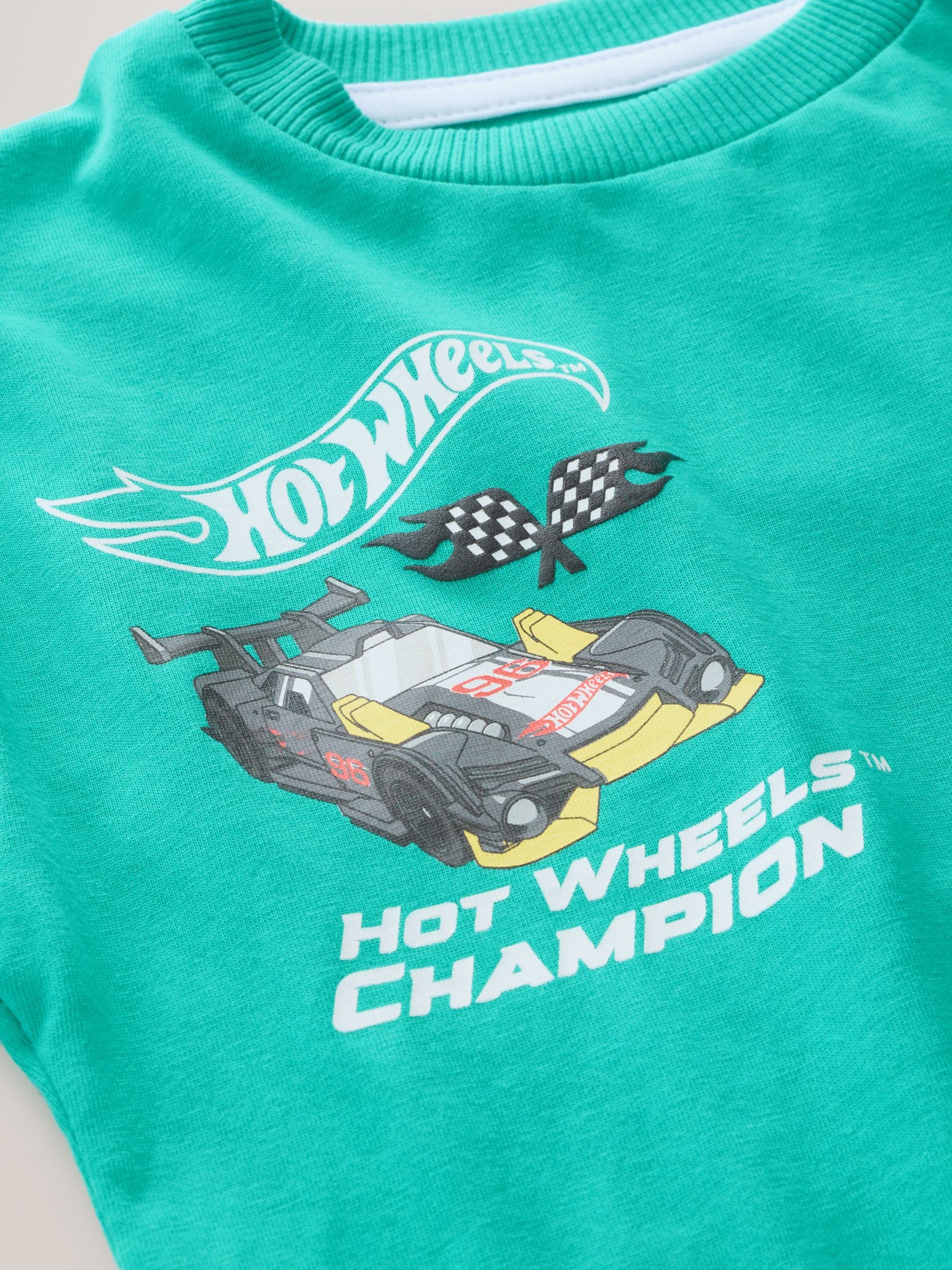 Groen - Hot Wheels T-shirt met lange mouwen (9mnd -8jr)