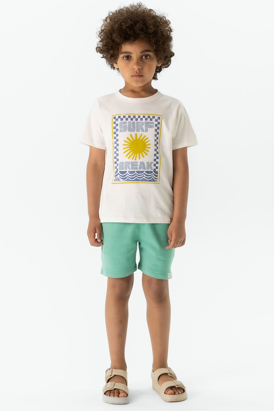 Turquoise jogger shorts