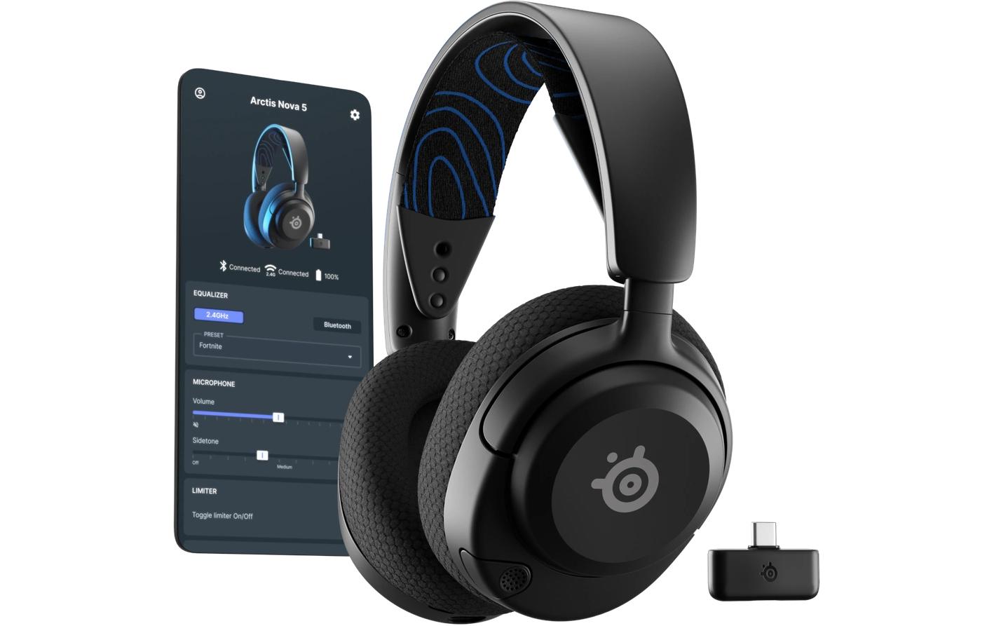 Headset Arctis Nova 5P Wireless Schwarz<br>Wireless Gaming-Headset
