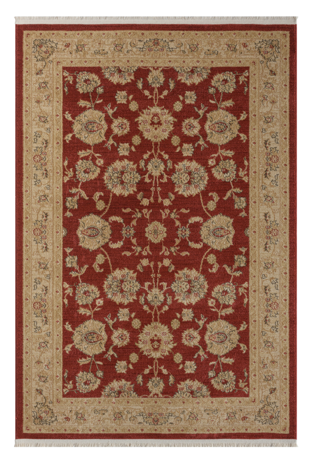 Teppich MARYAM 3 - weinrot-creme - 140x200 cm