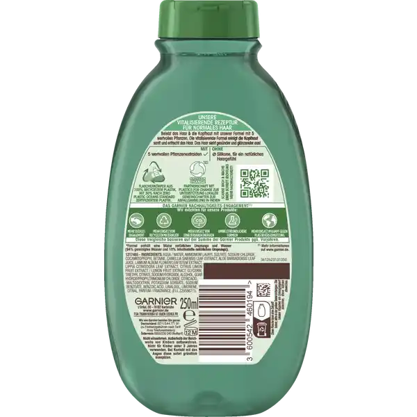 Shampoo Grüner Tee & 4 Pflanzen Normales Haar