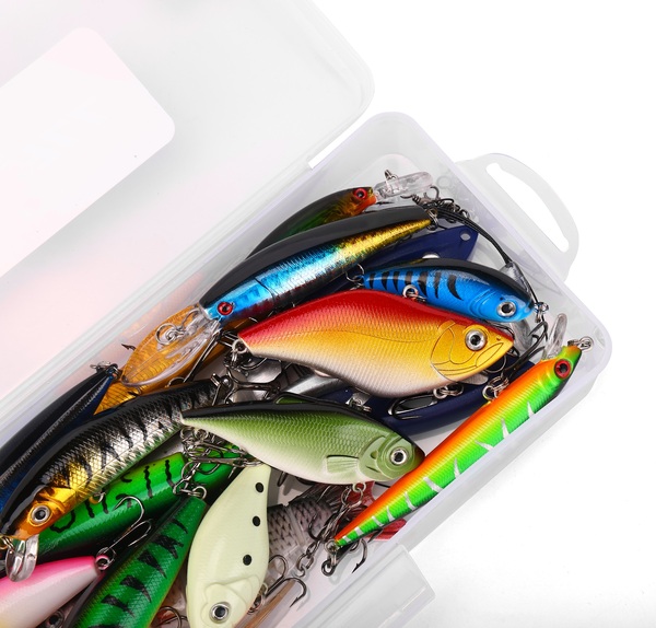 Boîte Leurre Dur Brochet Fish4all   Bas de ligne & Pinces (23 pièces)