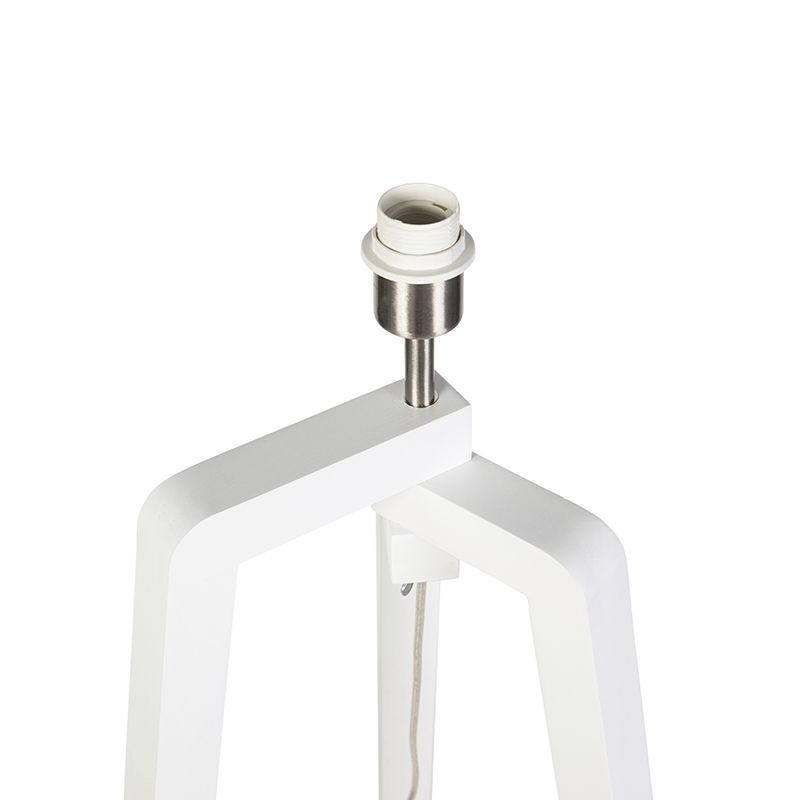 Moderne vloerlamp wit zonder kap - Puros