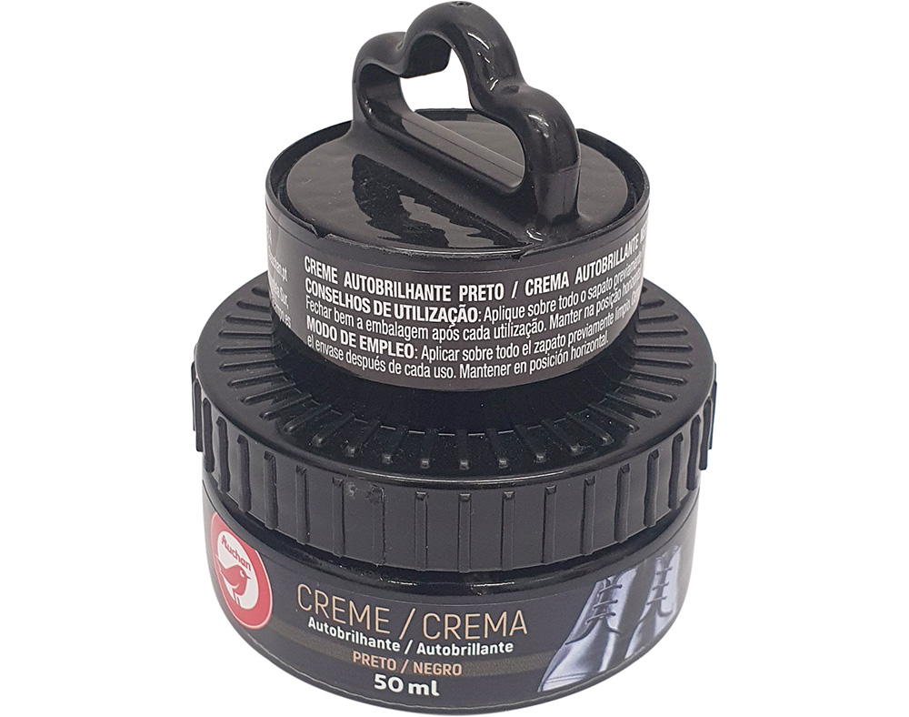 CREME AUTOBRILHANTE AUCHAN BOIÃO PRETO 50ML