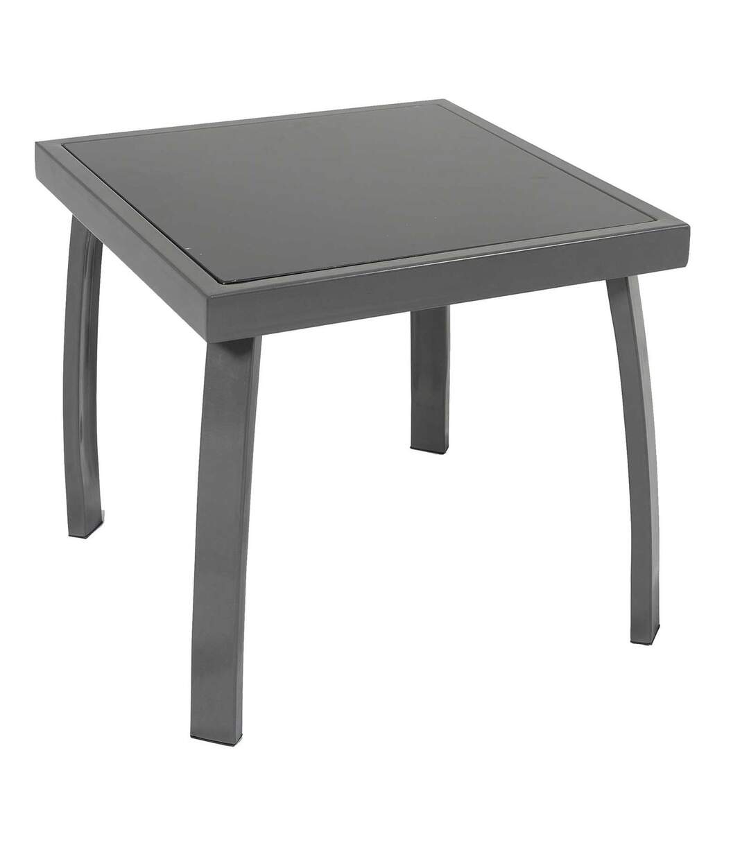 2 Transats et table basse Porto-Vecchio - Acier et texilène - Gris perle