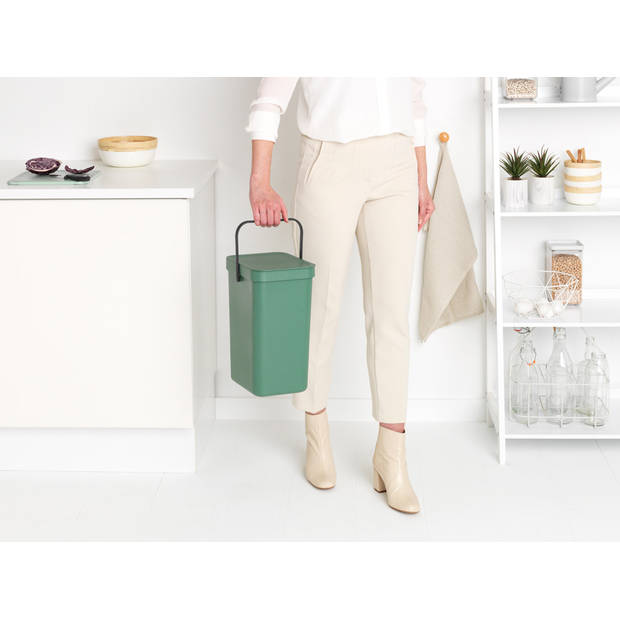 Brabantia Sort & Go afvalemmer 12 liter - Fir Green