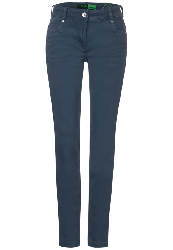 Slim Fit Baumwollhose - casual denim blue
