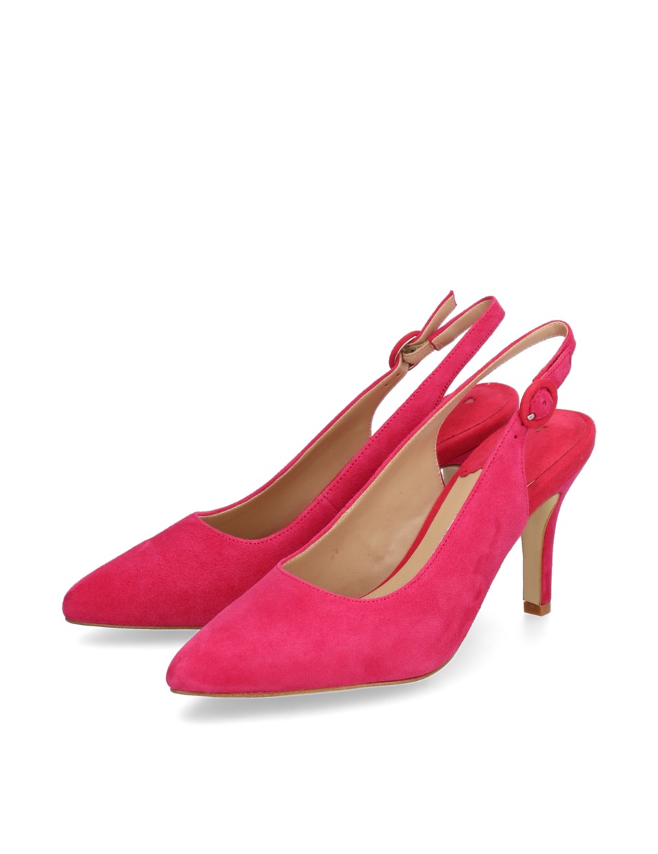 Veloursleder Slingpumps