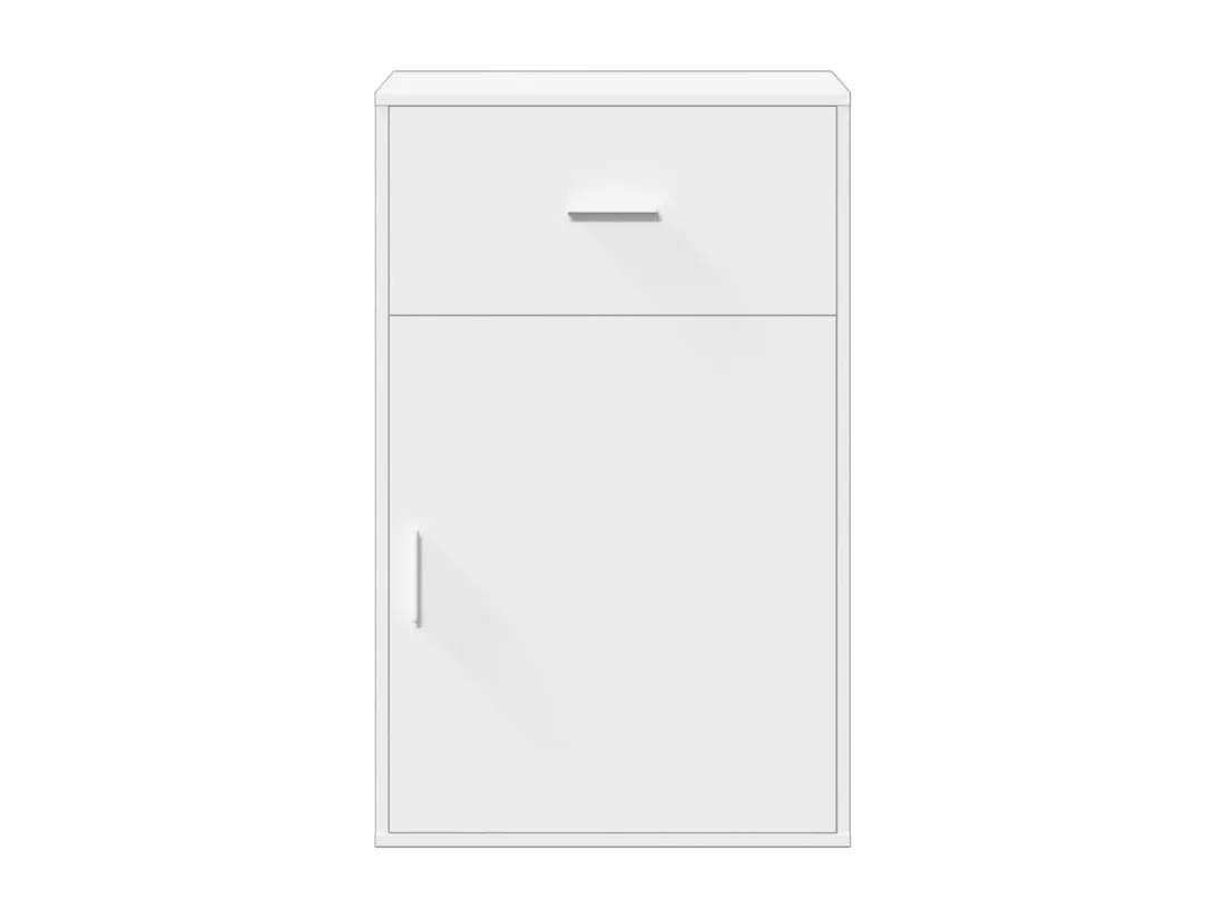 Armoire de rangement blanc 56,5x39x90 cm bois d'ingénierie