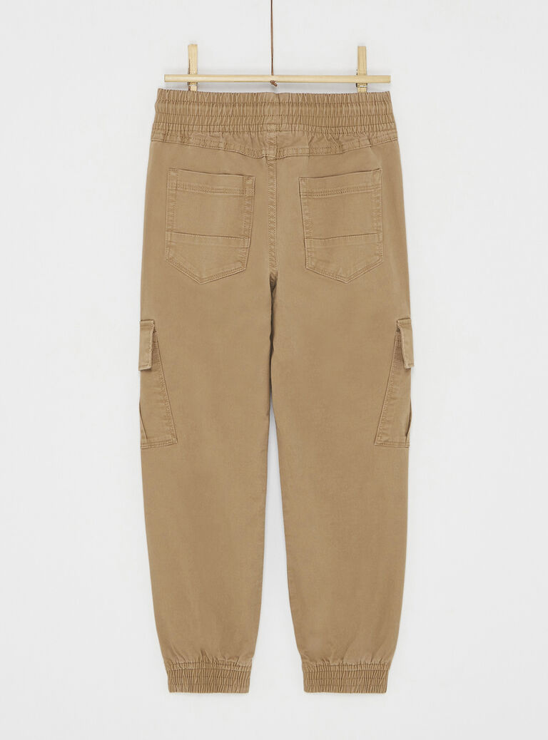 Pantalon havane esprit cargo pour garçon