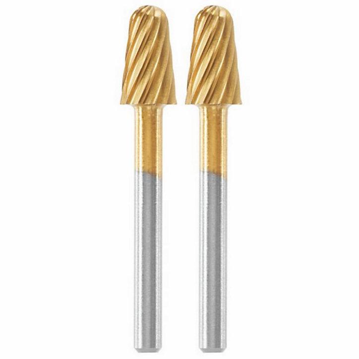Fraise acier rapide revêtu de nitrure de titane Dremel Max 117, 2 pièces