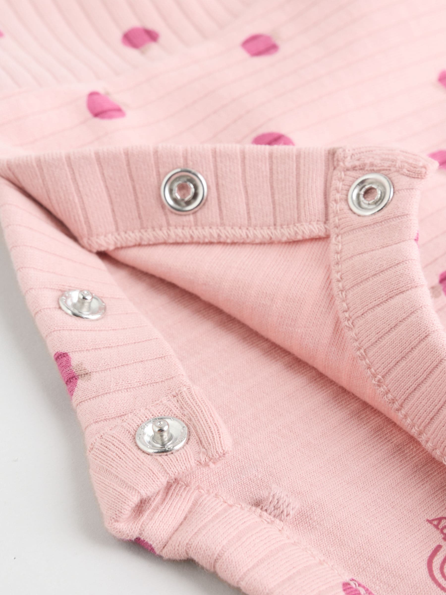 Roze/crème/bruine print - 6 -delige set van top met lange mouwen en leggings (0mnd -3jr)
