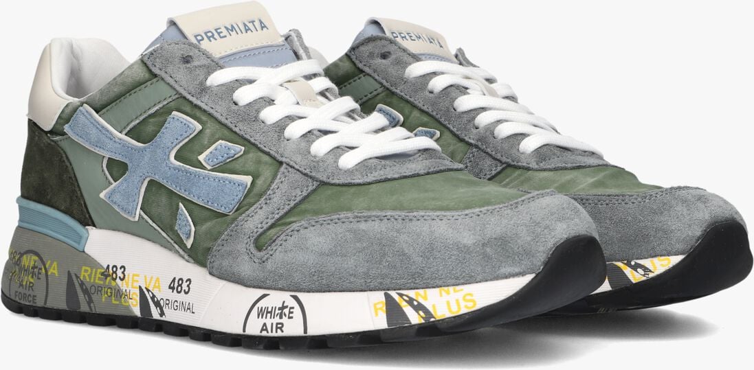 PREMIATA groene premiata lage sneakers mick
