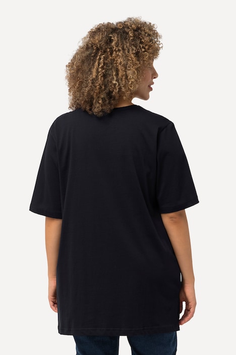 T-Shirt, Rundhalsausschnitt, Relaxed, Halbarm