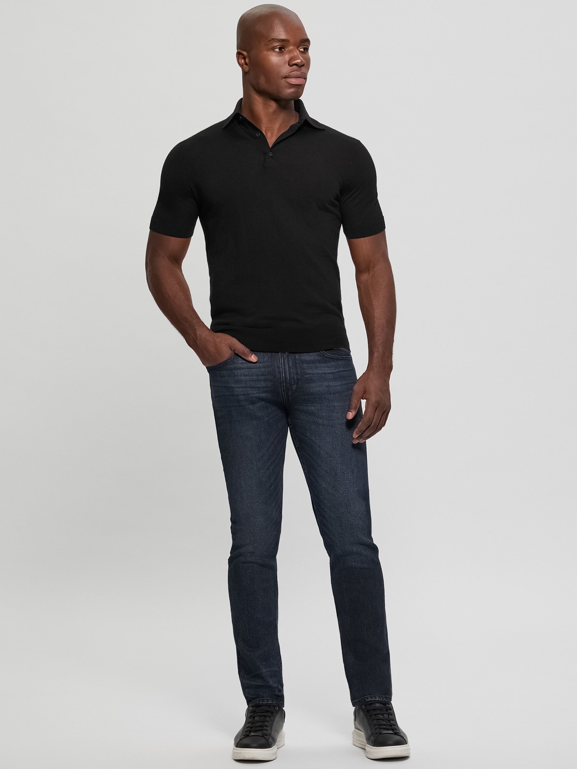 Suéter polo de lã Fred