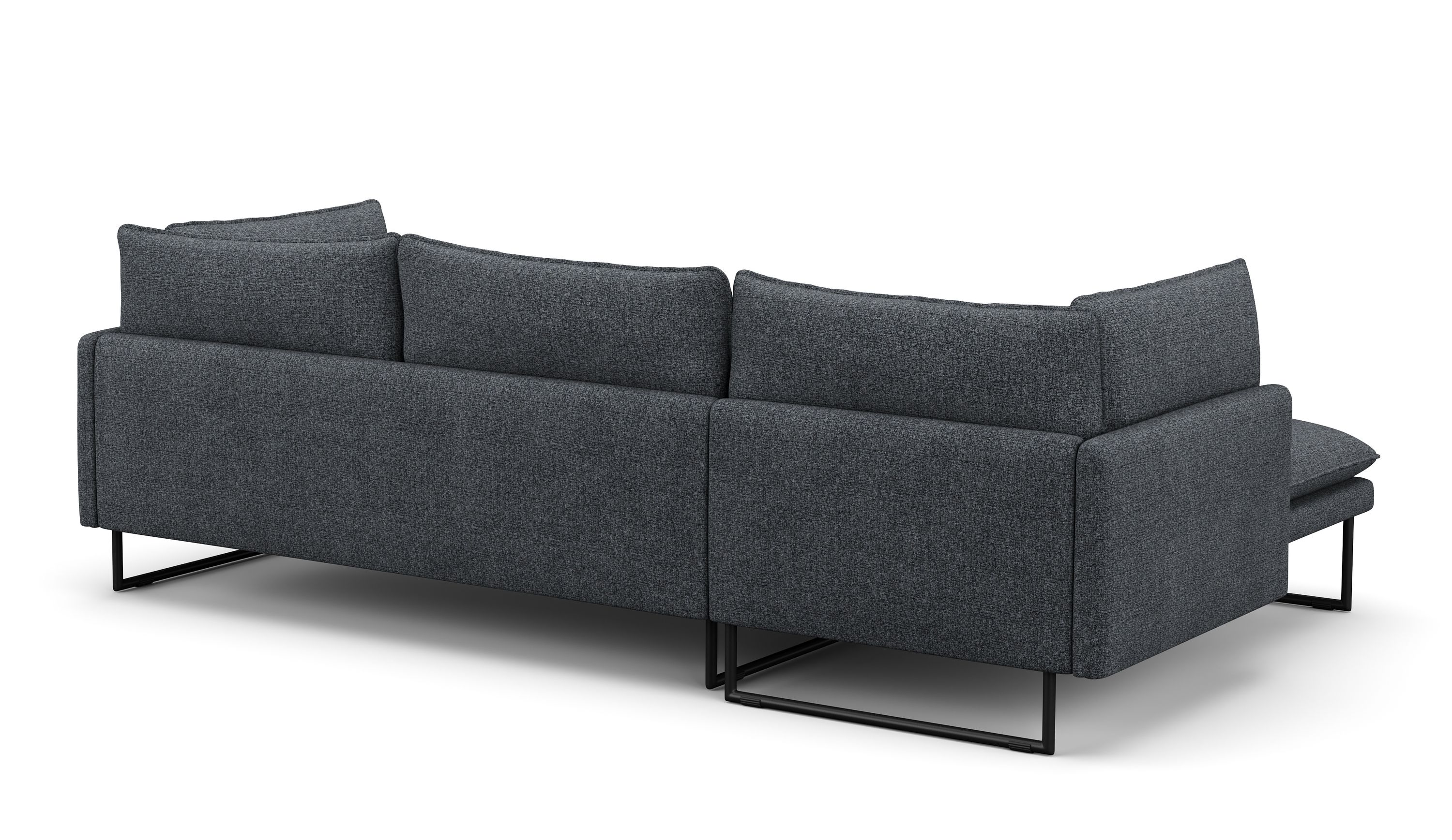 Ecksofa Bouclé MARISA links anthrazit