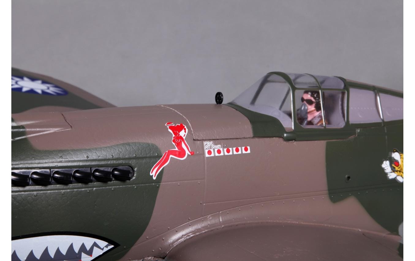 Warbird P-40B Curtiss Warhawk Flying Tiger 980 mm PNP<br>High-Speed Warbird mit Einziehfahrwerk