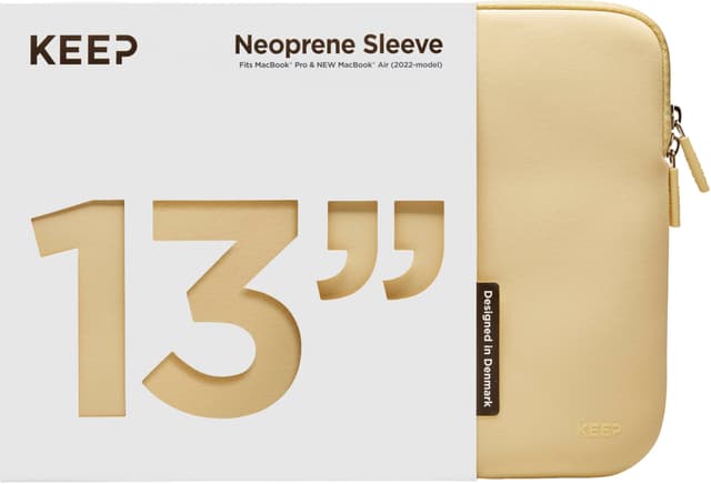 KEEP 13'' MacBook-sleeve i neopren (chardonnay)