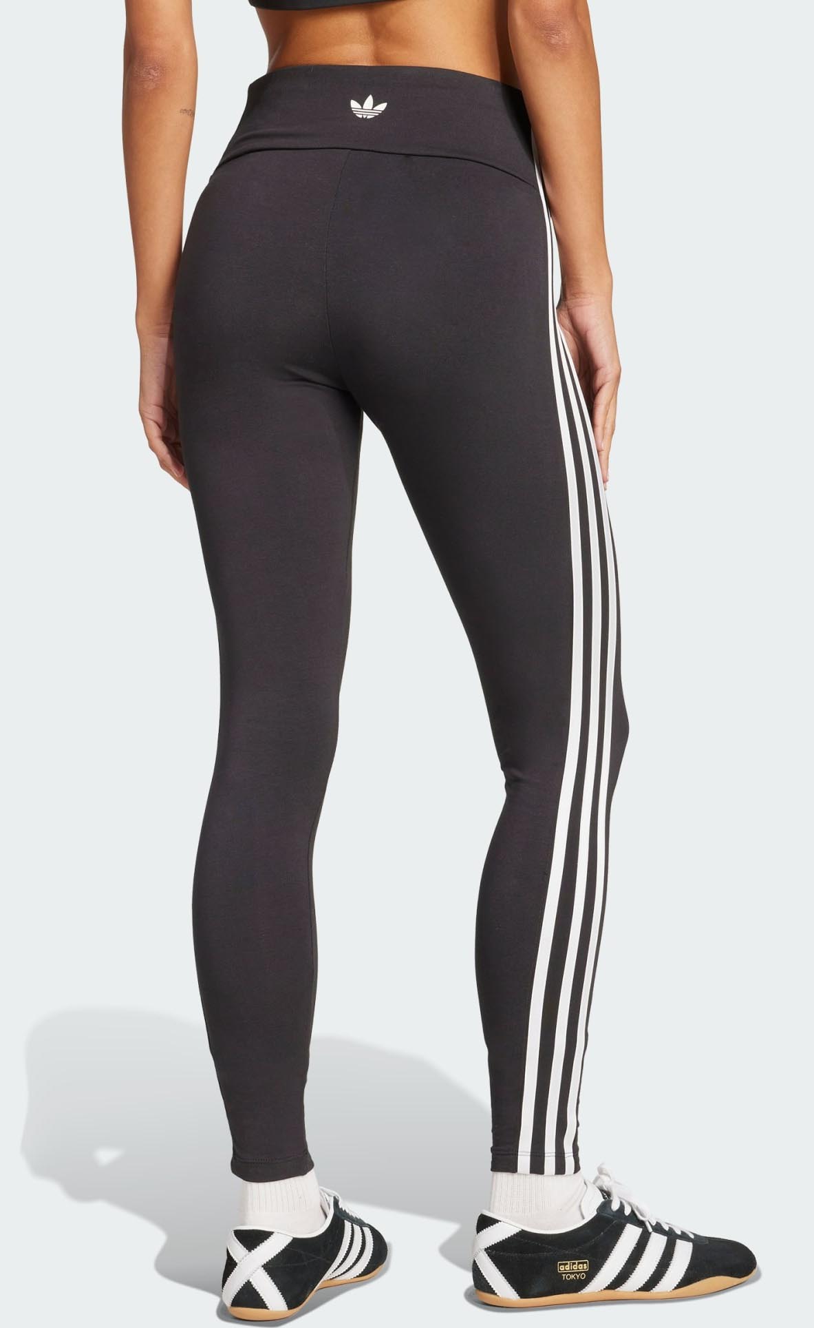 Adicolor 3-Stripes Leggings Co Dame Black/White