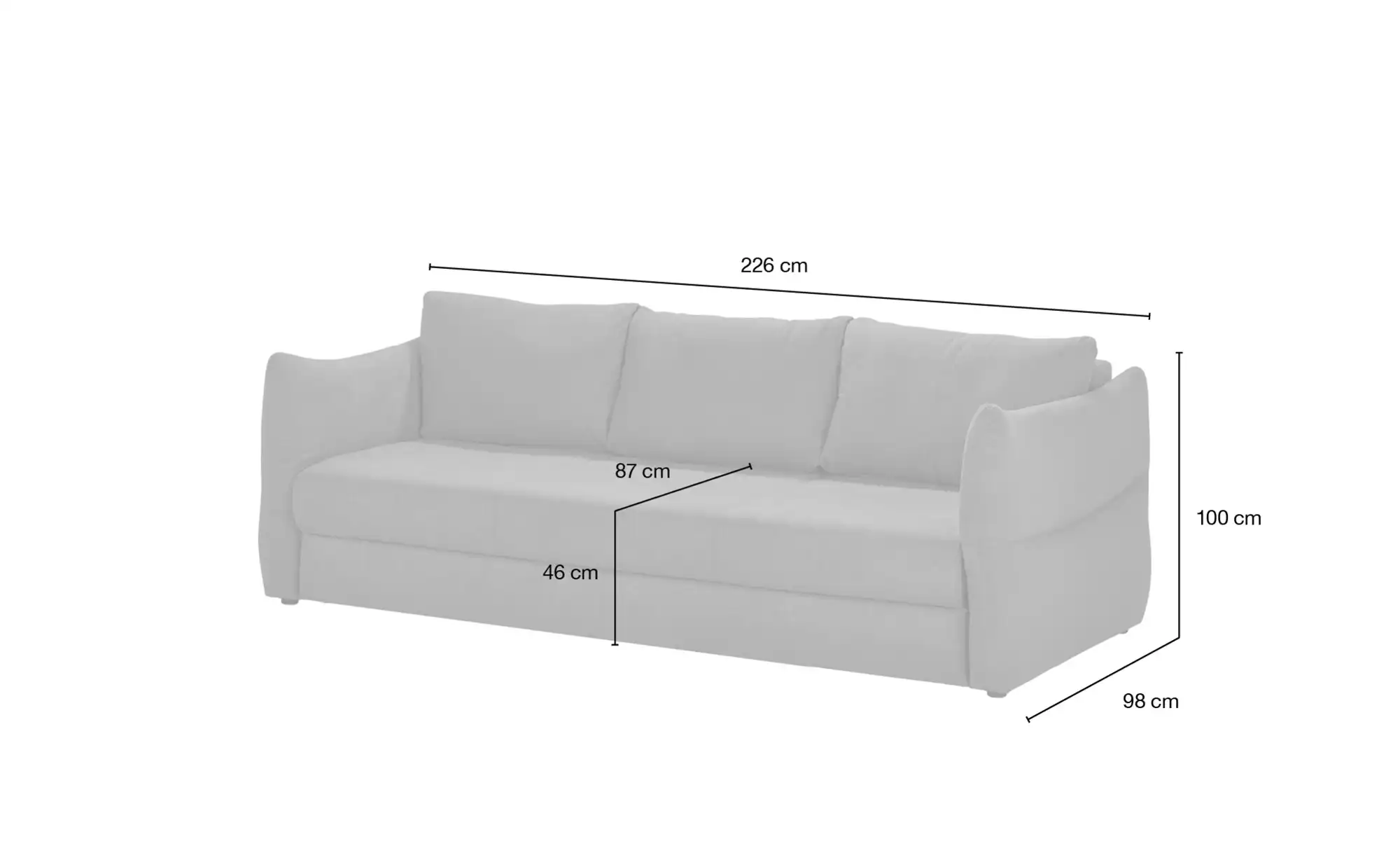 smart Schlafsofa Franziska