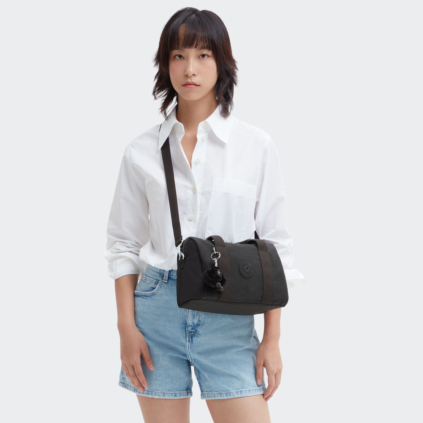 BINA M Medium handbag (with detachable shoulderstrap) - Black Noir