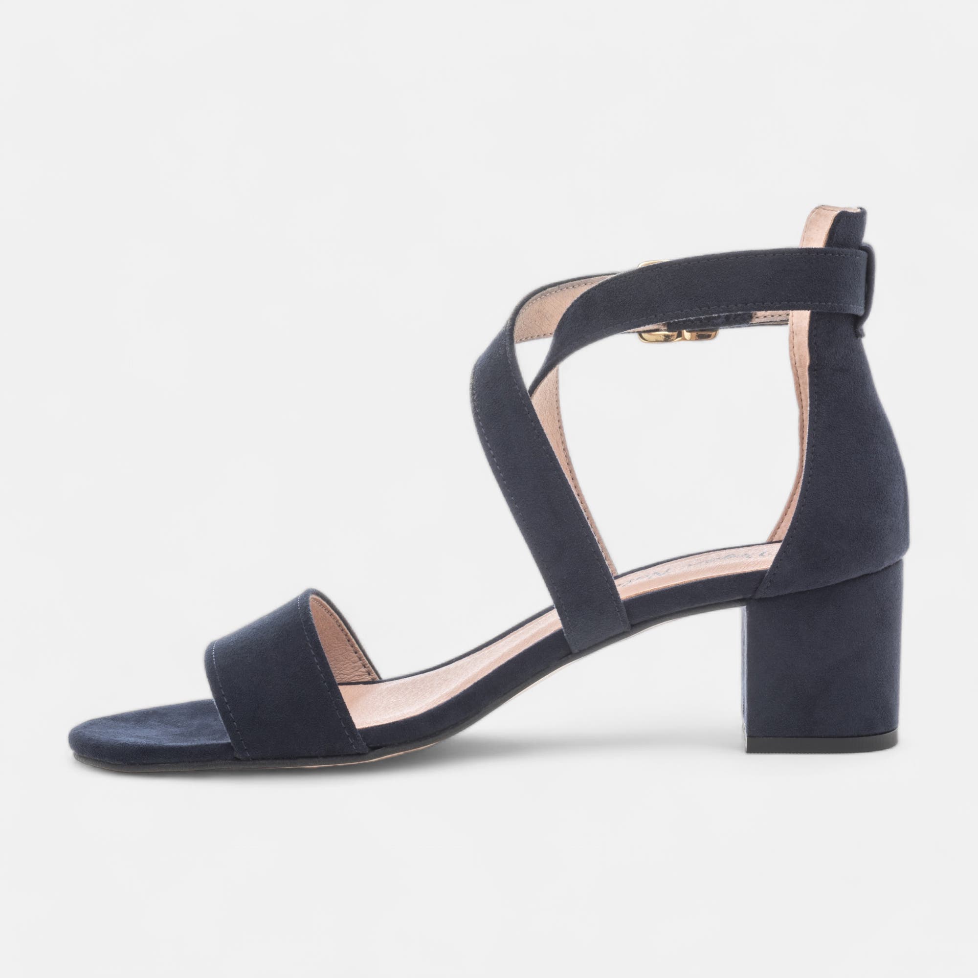 Nu-pieds à talon Femme bleu marine