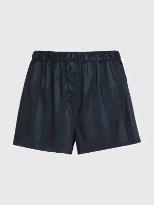 Shorts de pijama com estampa tonal