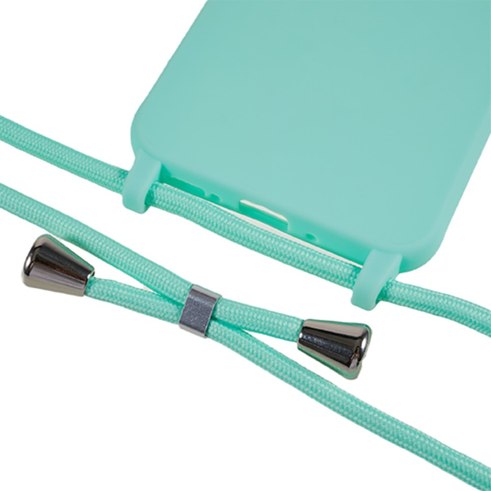 Samsung Galaxy A35 Necklace Gummi Case Hülle   Handykette (150cm) - Türkis