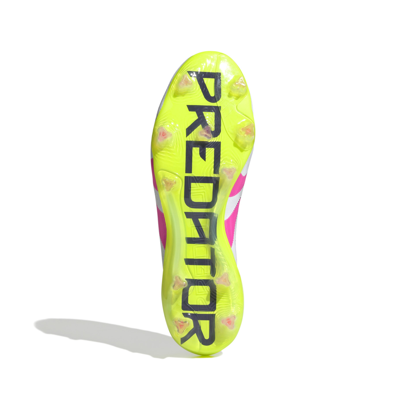 Adidas Predator Elite Veterloze Gras Voetbalschoenen (FG) Wit Roze Neongeel