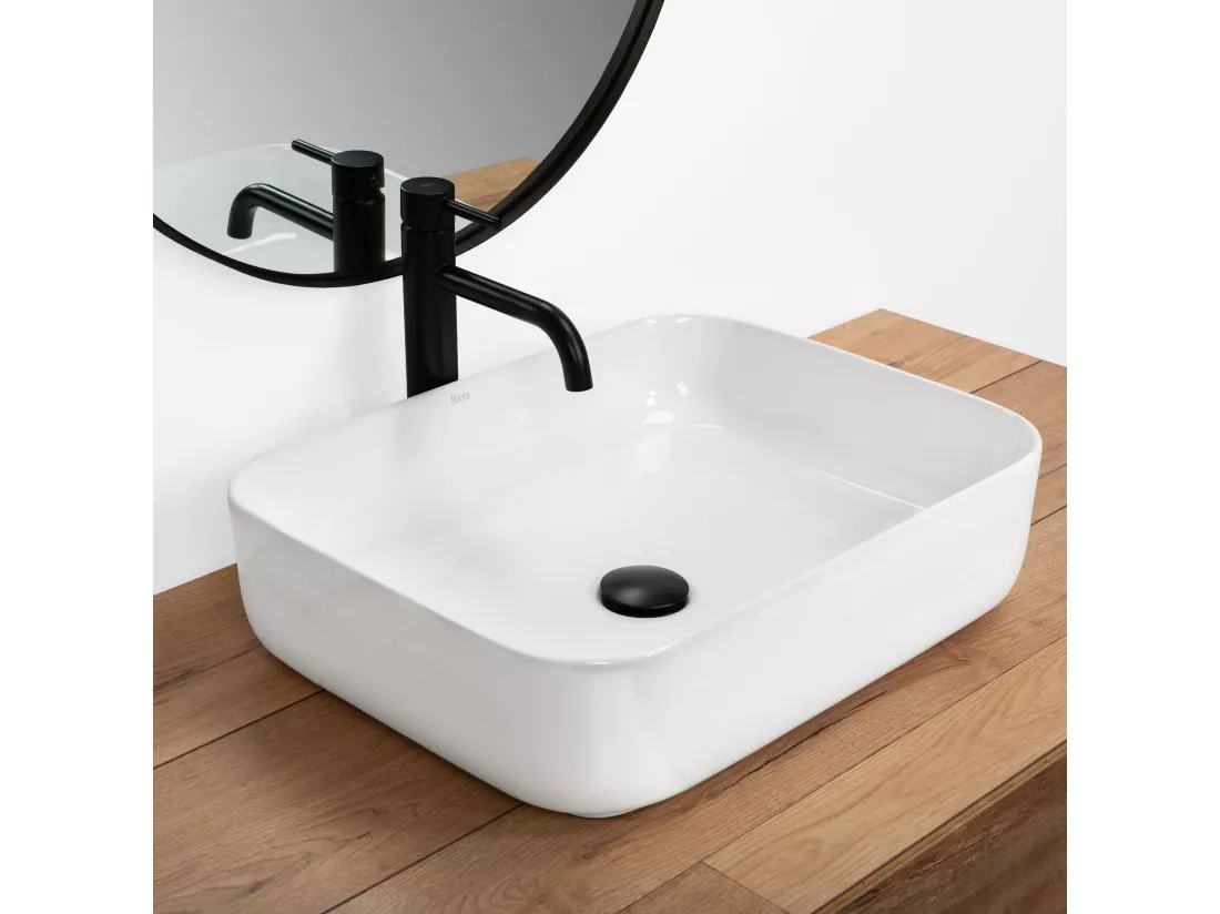 Vasque À Poser Rea Demi White