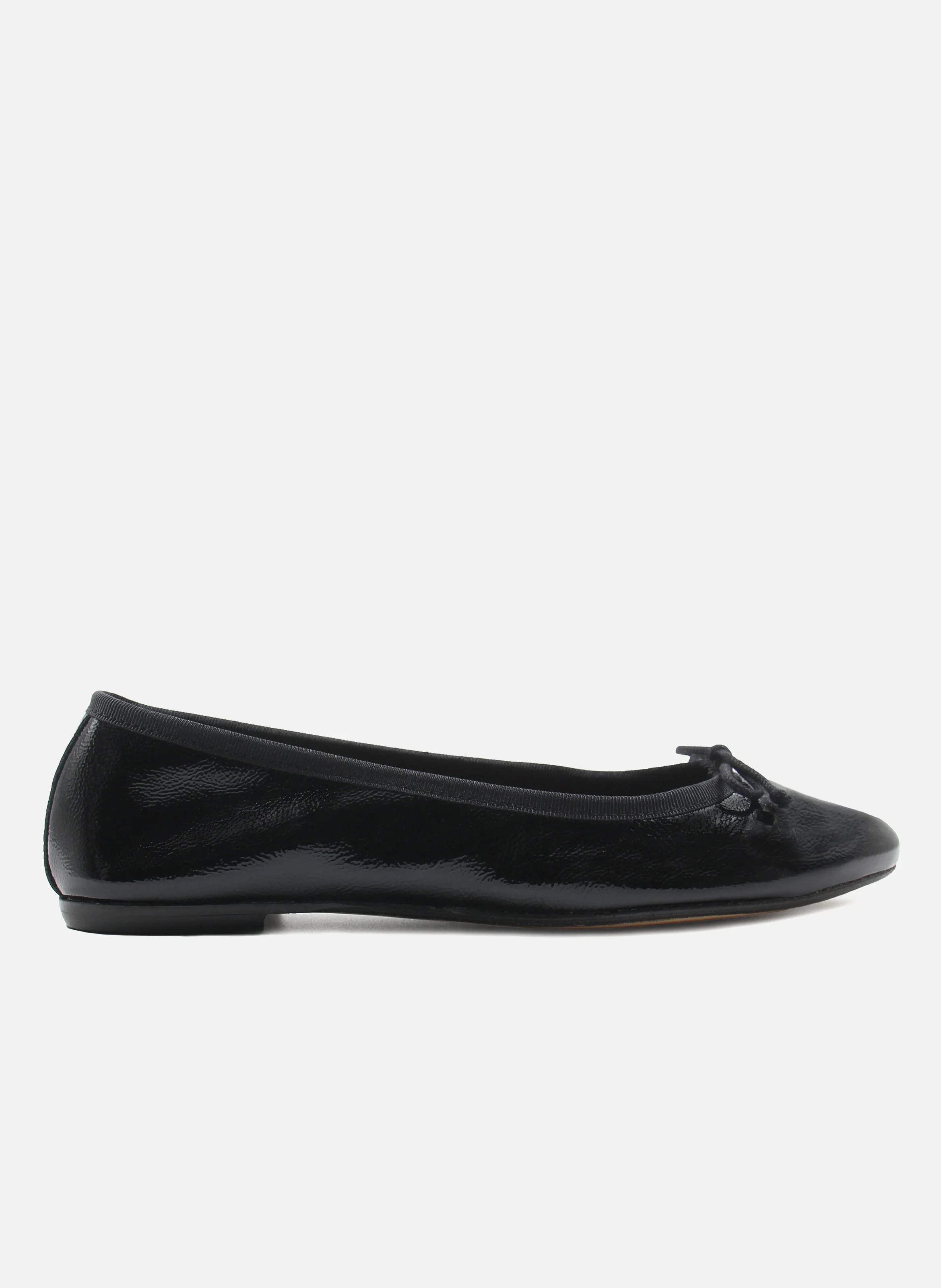 Ballerines classiques cuir verni | Noir