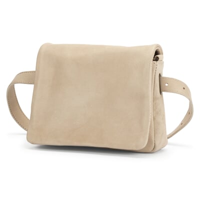 Damen-Gürtel-Handtasche Nappa, Stone