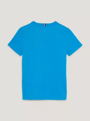Camiseta de algodão com textura de pêssego e logo