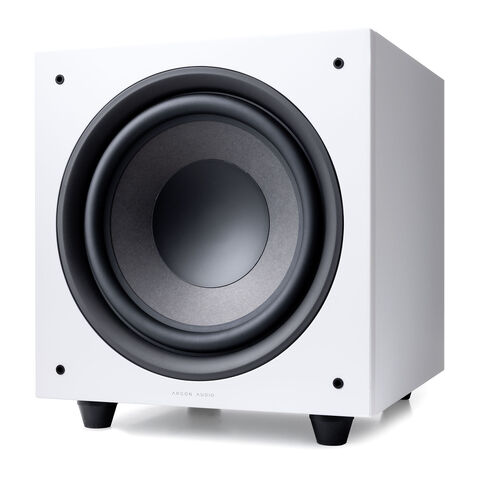 Argon Audio MALMÖ SUB 10 – betaalbare 10” hifi-subwoofer Wit