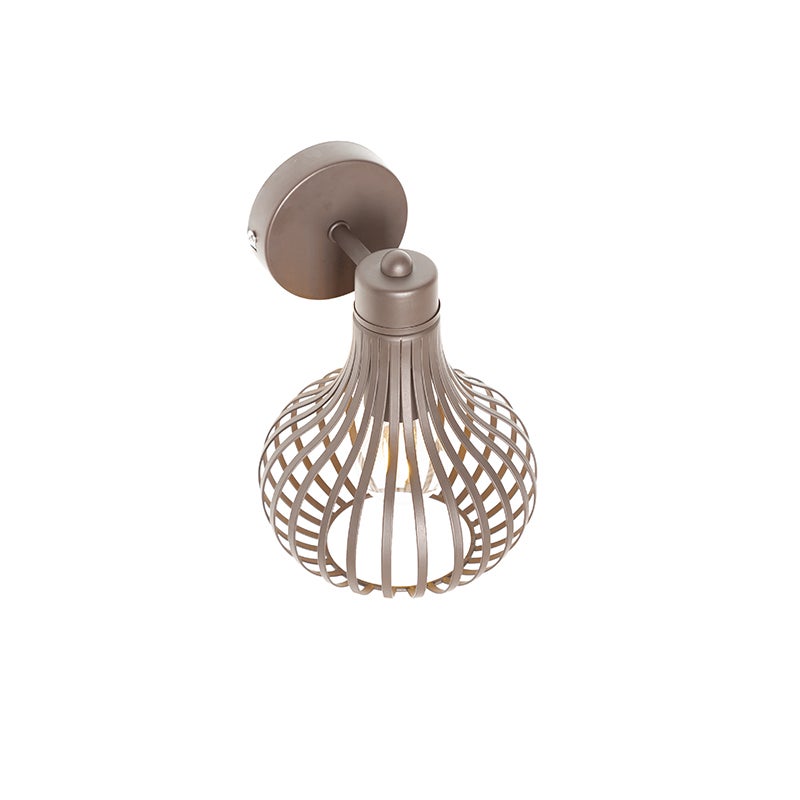 Moderne bruine wandlamp - Saffier