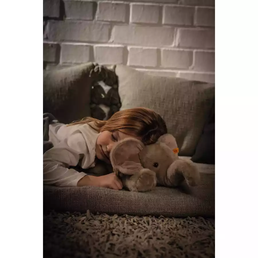 Steiff Elefant Trampili grau liegend, 42 cm