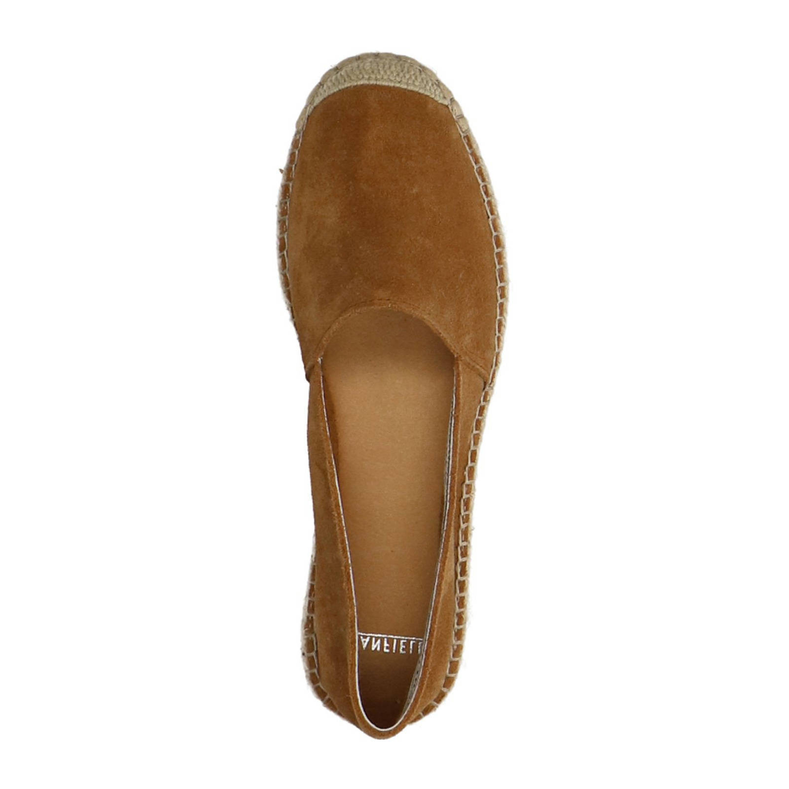 Manfield suède espadrilles cognac