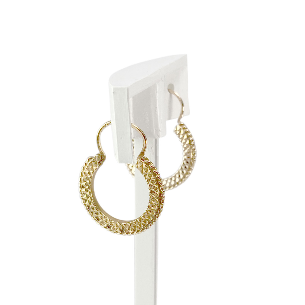 Boucles d'oreilles d'occasion or 750 jaune