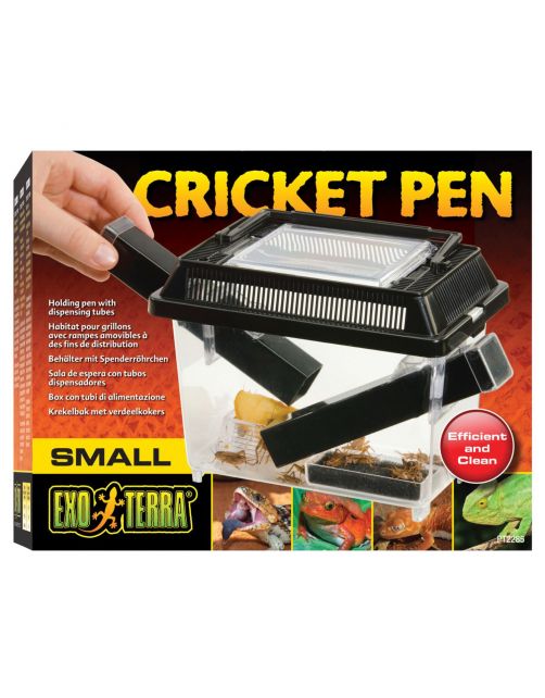 Exo Terra Cricket Pen S 3 Buizen En 2 Spons Zwart - Bijproducten