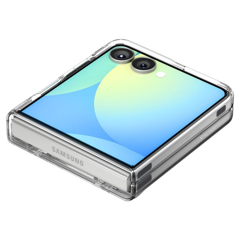 Samsung Galaxy Z Flip7 Ultra Hybrid Hülle TPU Bumper Acryl Rückseite Air Cushion Fallschutz MagSafe-Modul (ACS09559) - Transparent