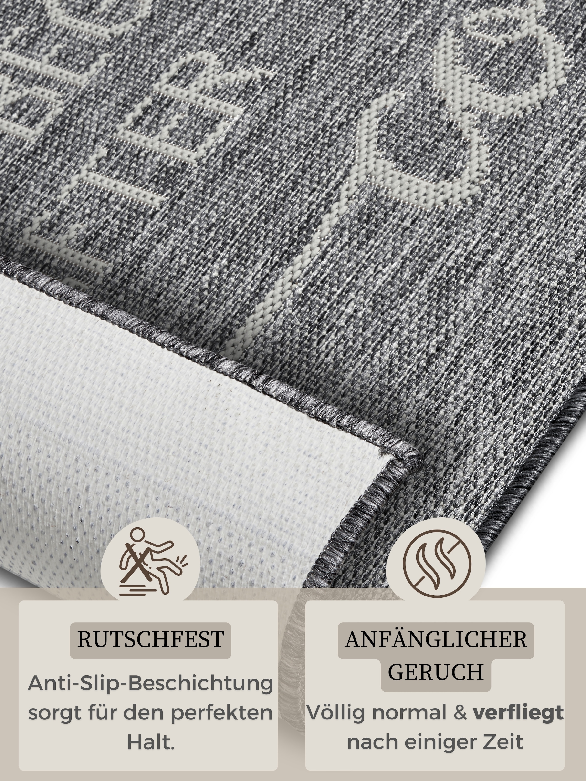HANSE Home Küchenläufer »Life Begins After Coffee« rechteckig 5 mm Höhe Läufer, Rutschfest, Küchenteppich, Küche, Teppich, Pflegeleicht